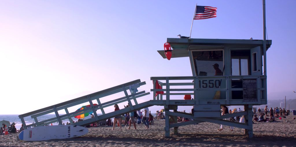 Caseta de los socorristas de la playa de Santa Mónica