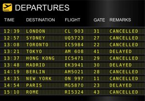 ¿Qué hacer si un vuelo se retrasa o cancela?